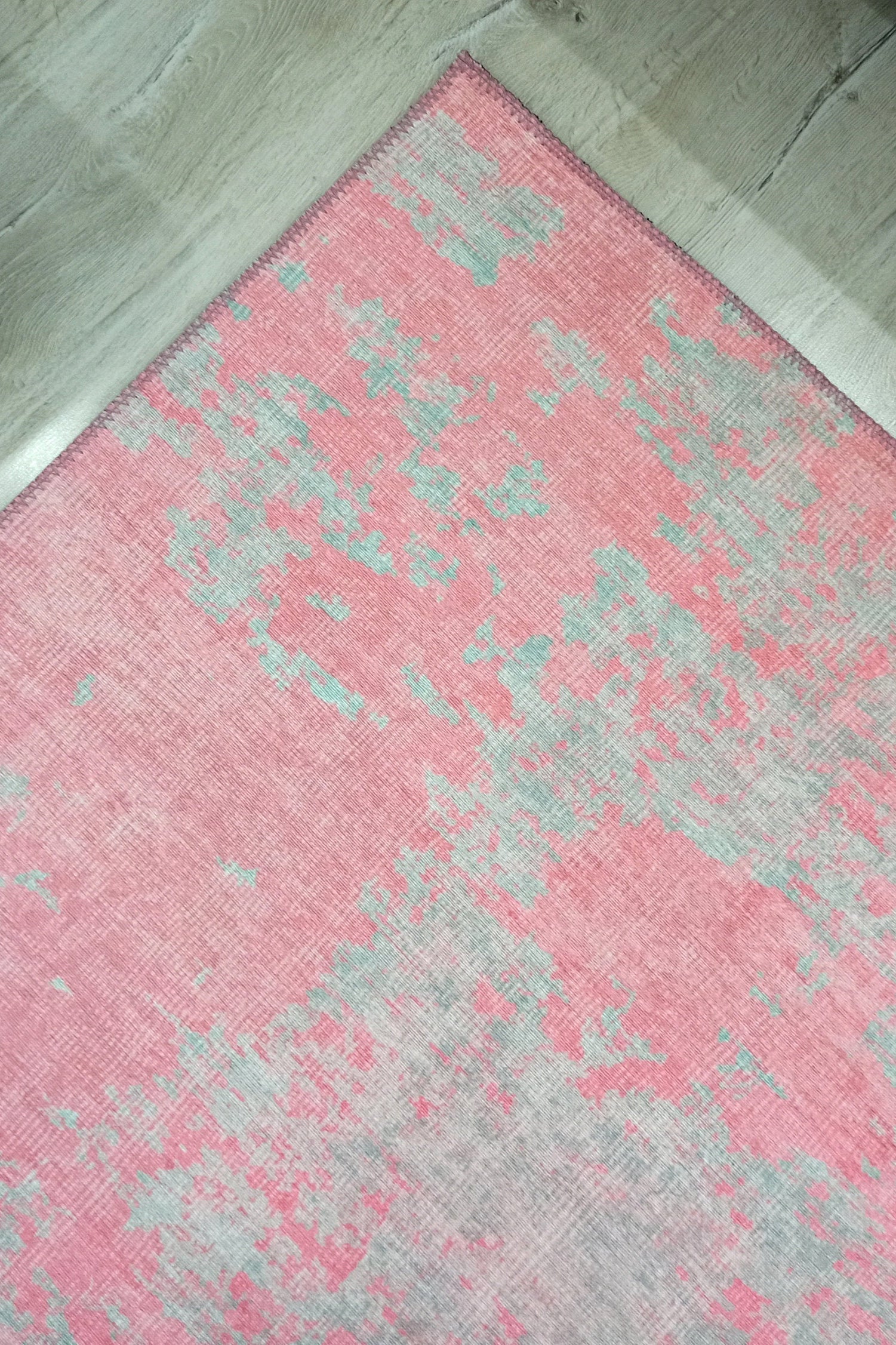 Rossa Abstract Pink Gray Rug
