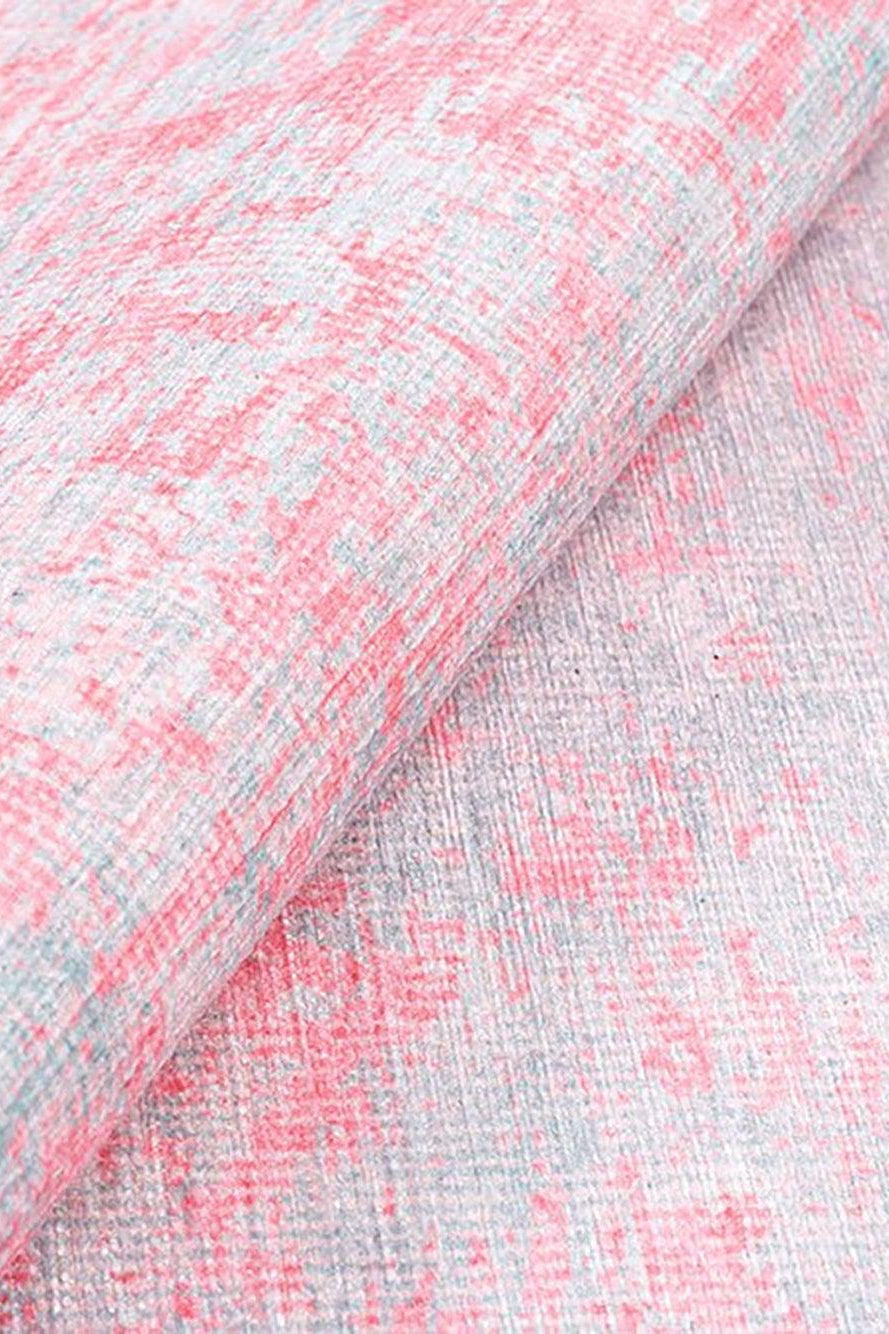 Rossa Abstract Pink Gray Rug