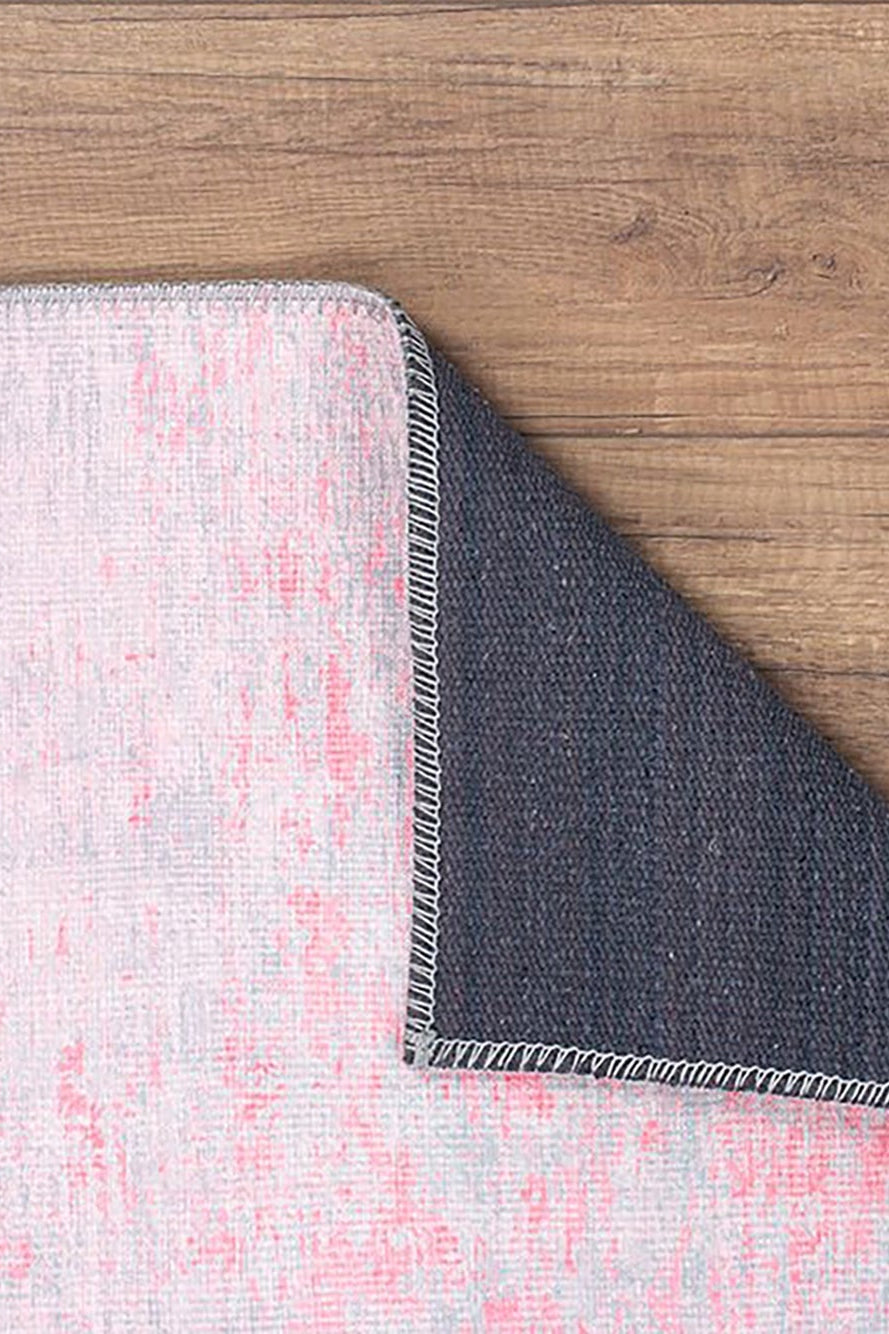 Rossa Abstract Pink Gray Rug