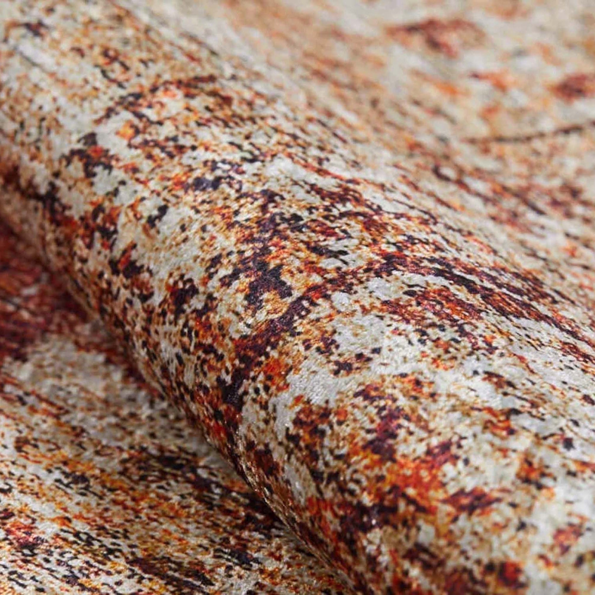 Rusty Turkish Distressed Red Beige Rug