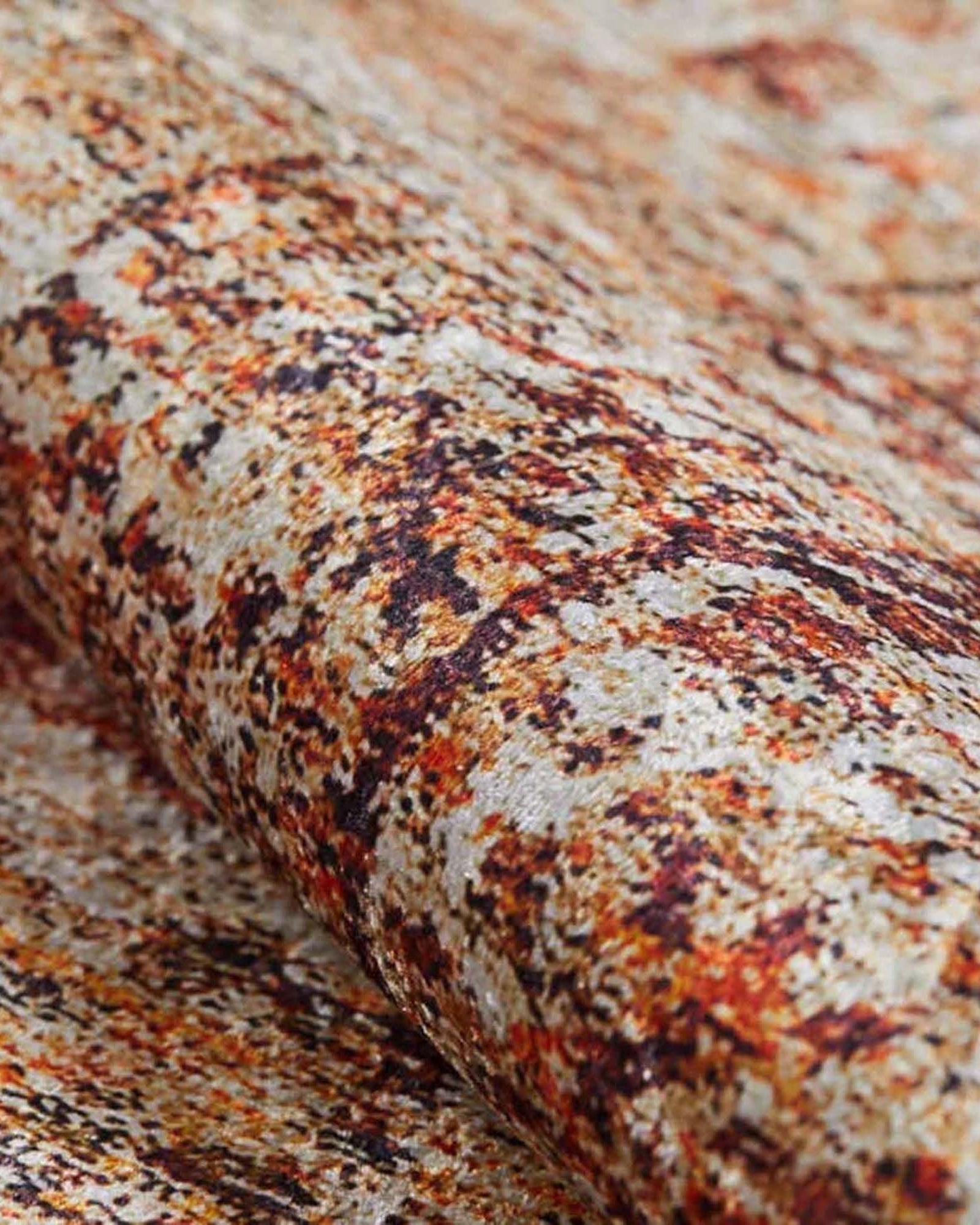 Rusty Turkish Distressed Red Beige Rug