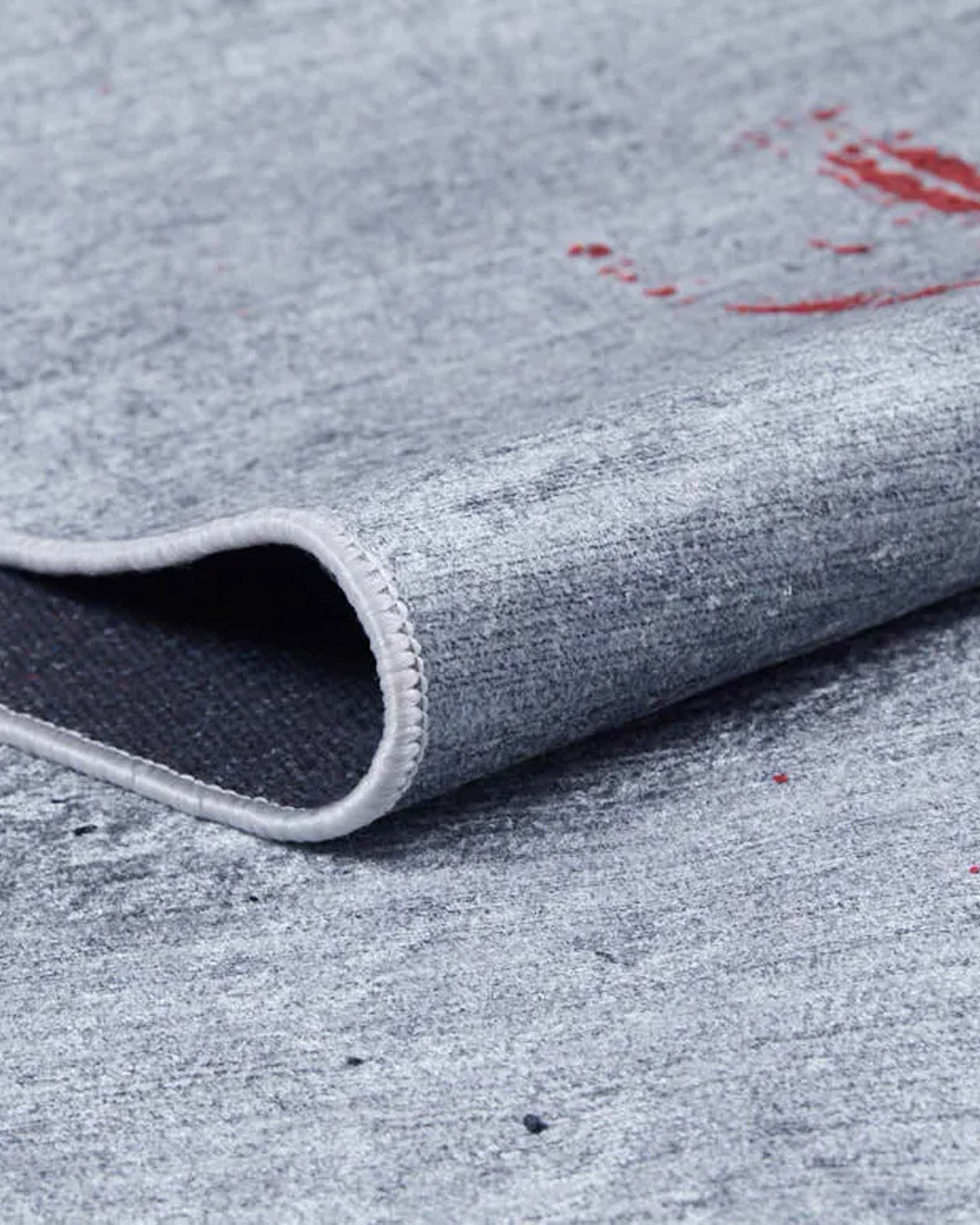 Sabrin Distressed Neutral Black Red Turkish Rug