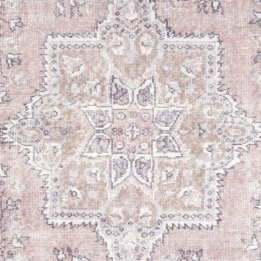 Safa Rug Turkish Faded Vintage Pink Gray Rug