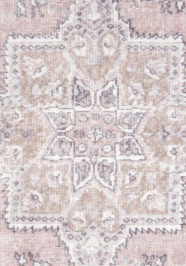 Safa Rug Turkish Faded Vintage Pink Gray Rug