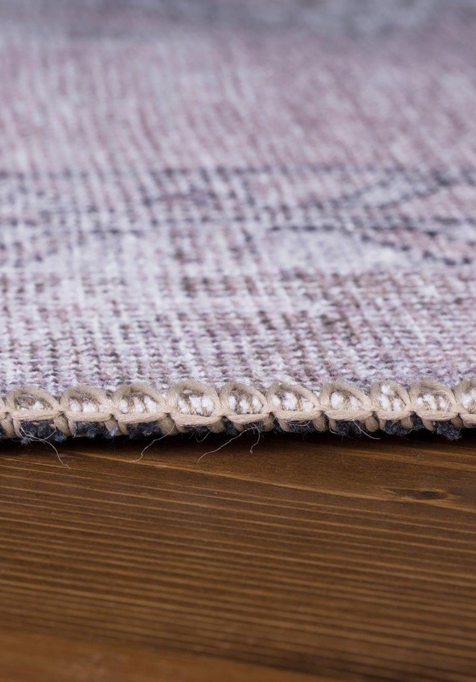 Safa Rug Turkish Faded Vintage Pink Gray Rug