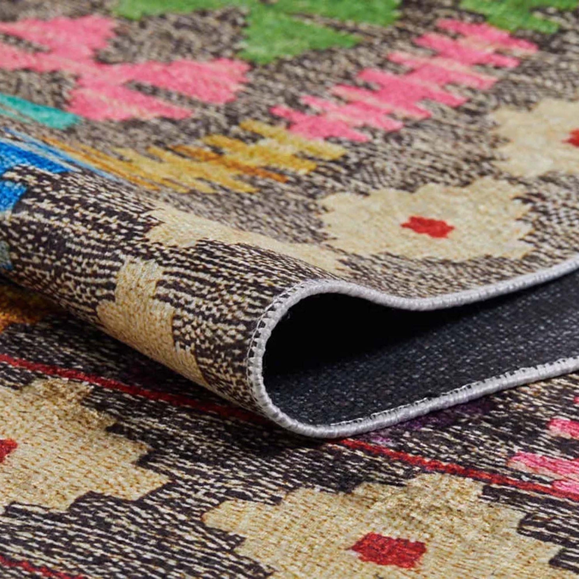 Safra Turkish Colorful Kilim Rug