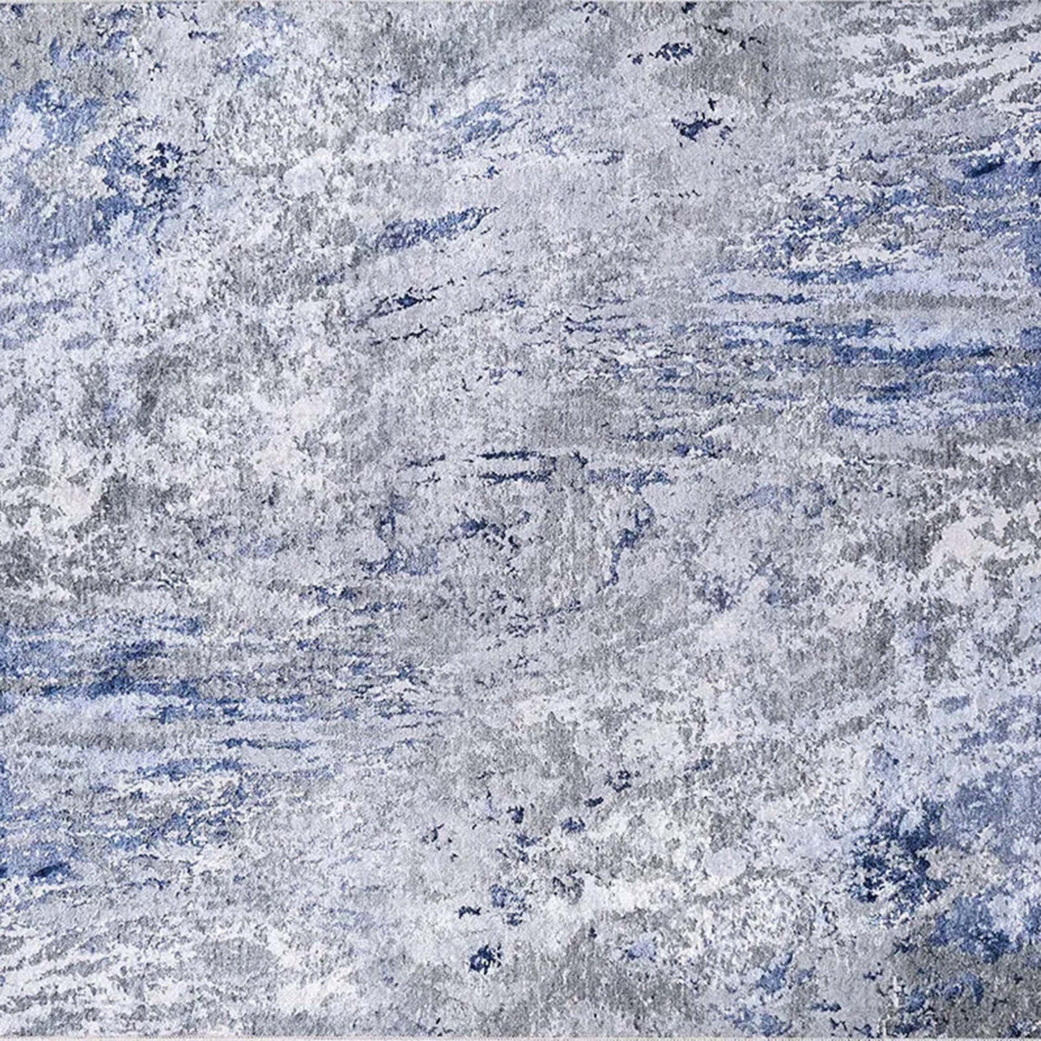 Saka Abstract Blue Gray Rug