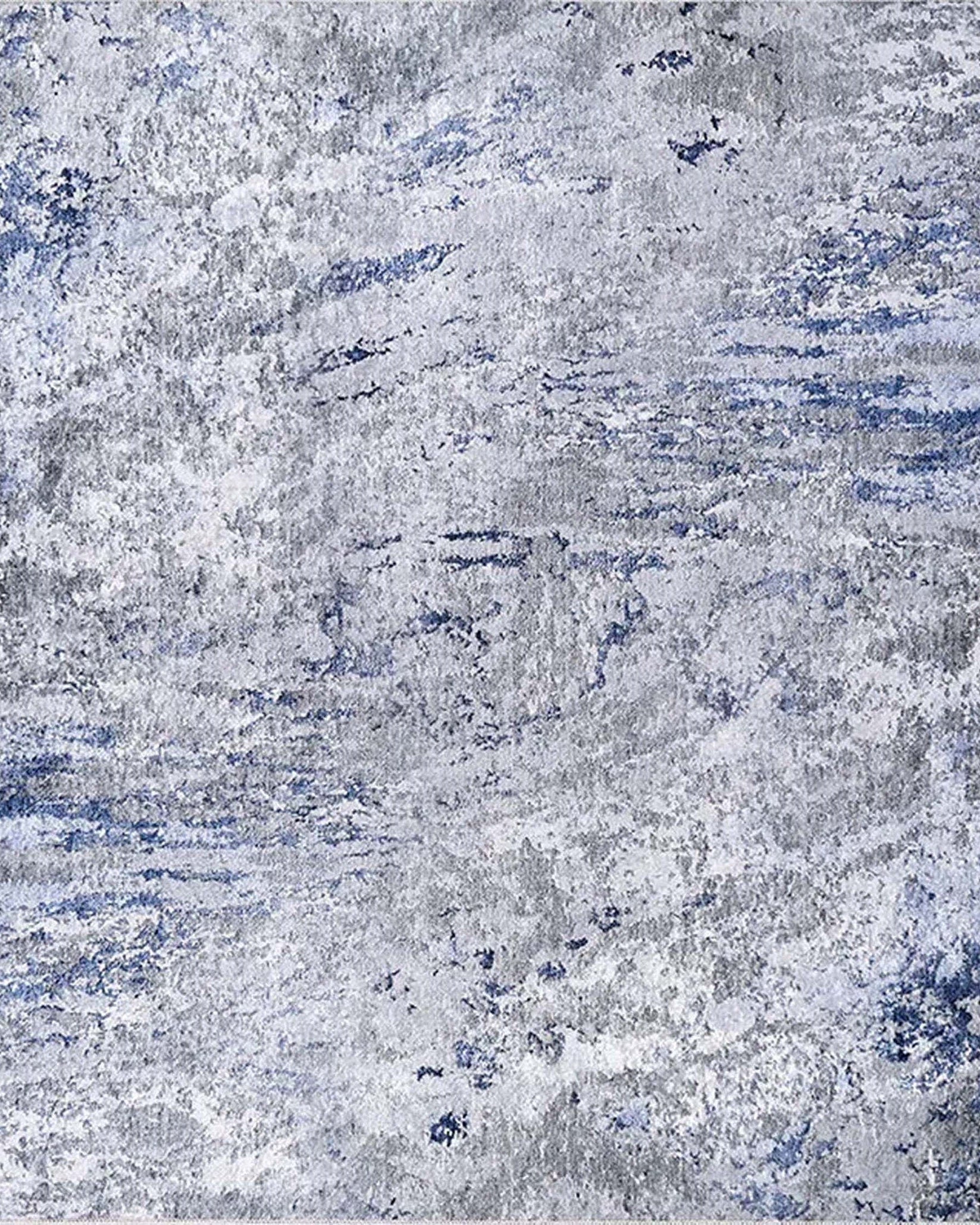 Saka Abstract Blue Gray Rug