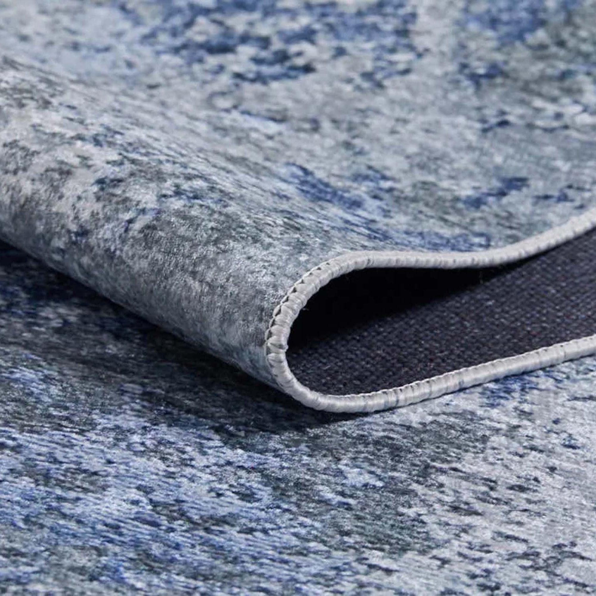 Saka Abstract Blue Gray Rug