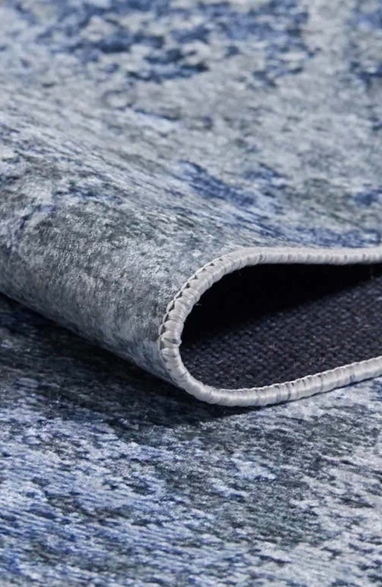 Saka Abstract Blue Gray Rug