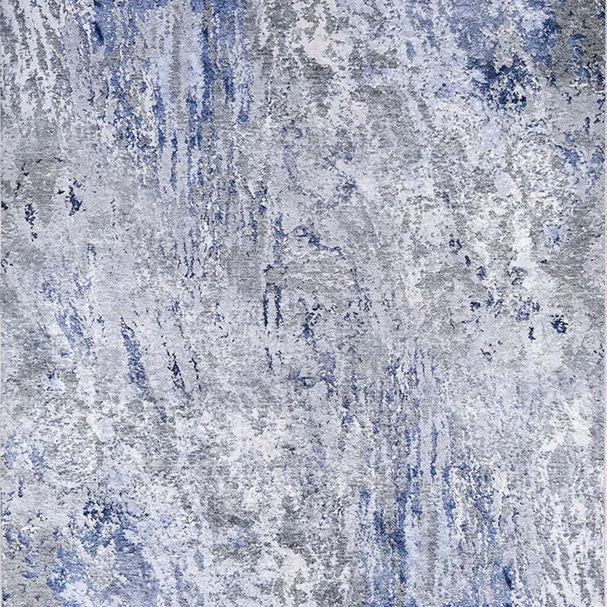 Saka Abstract Blue Gray Rug