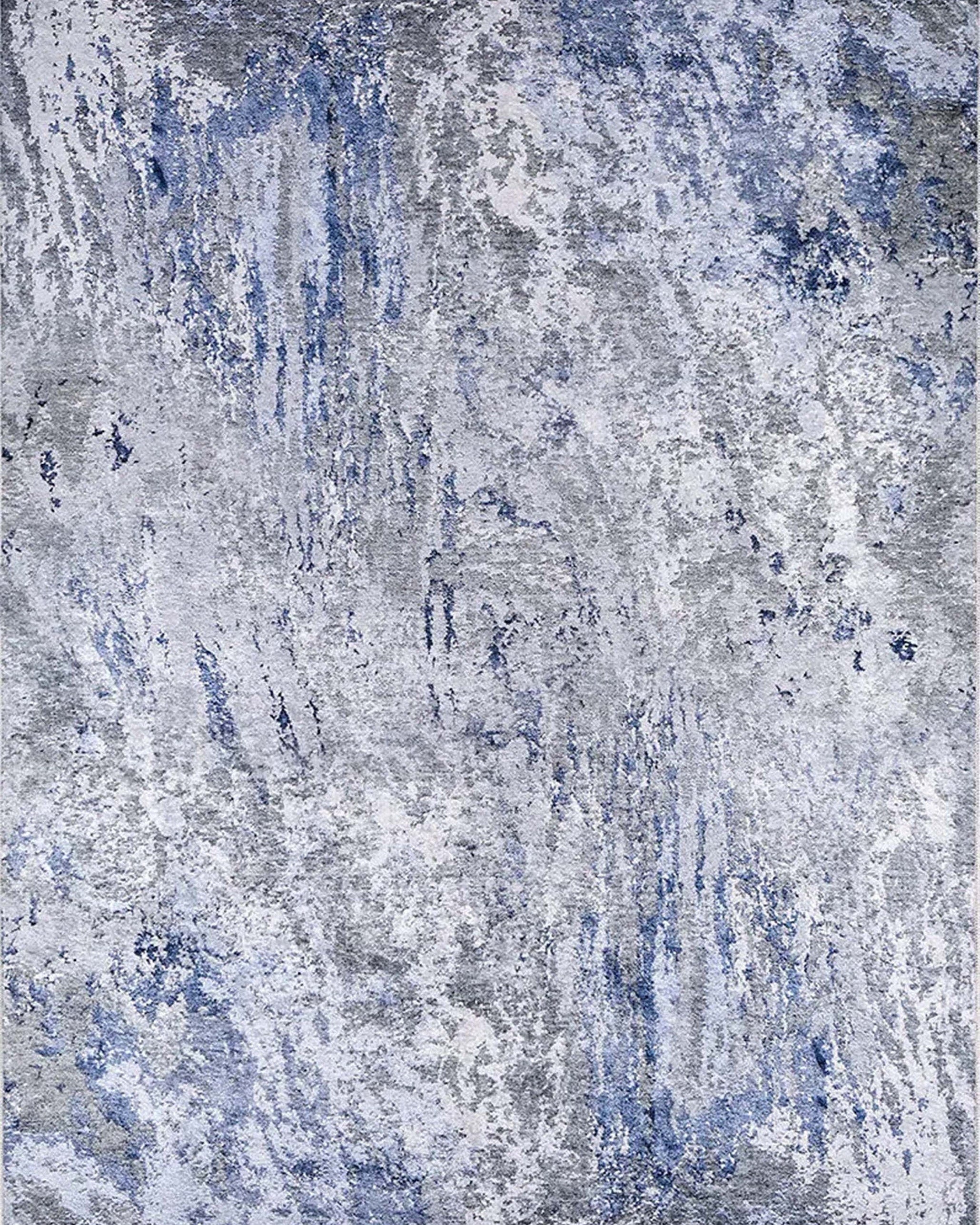 Saka Abstract Blue Gray Rug