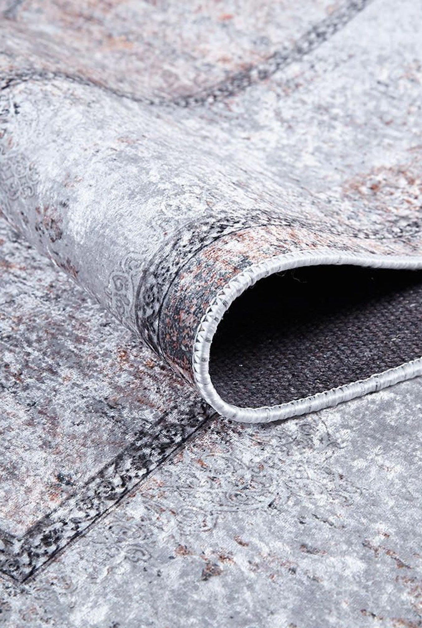 Sali Neutral Turkish Ivory Beige Gray Rug