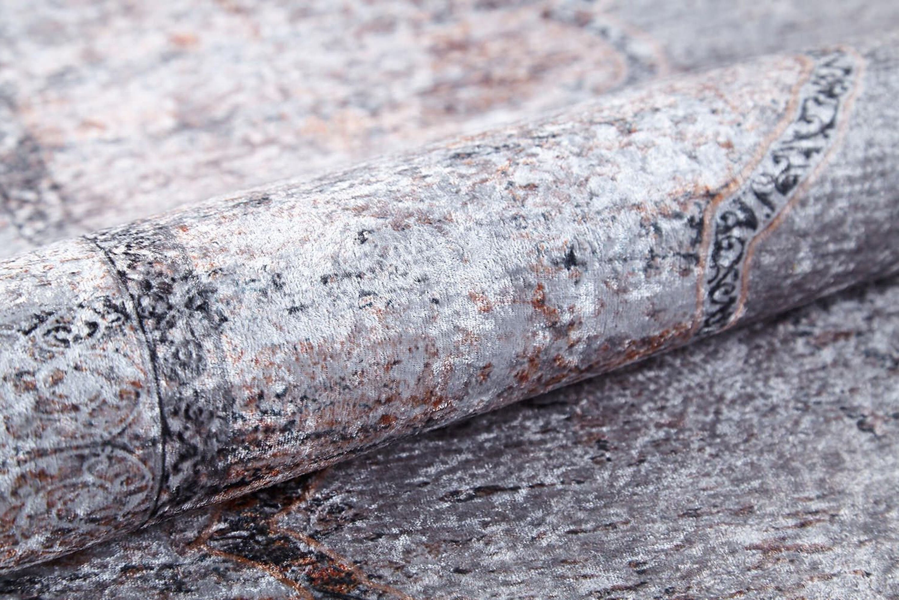 Sali Neutral Turkish Ivory Beige Gray Rug