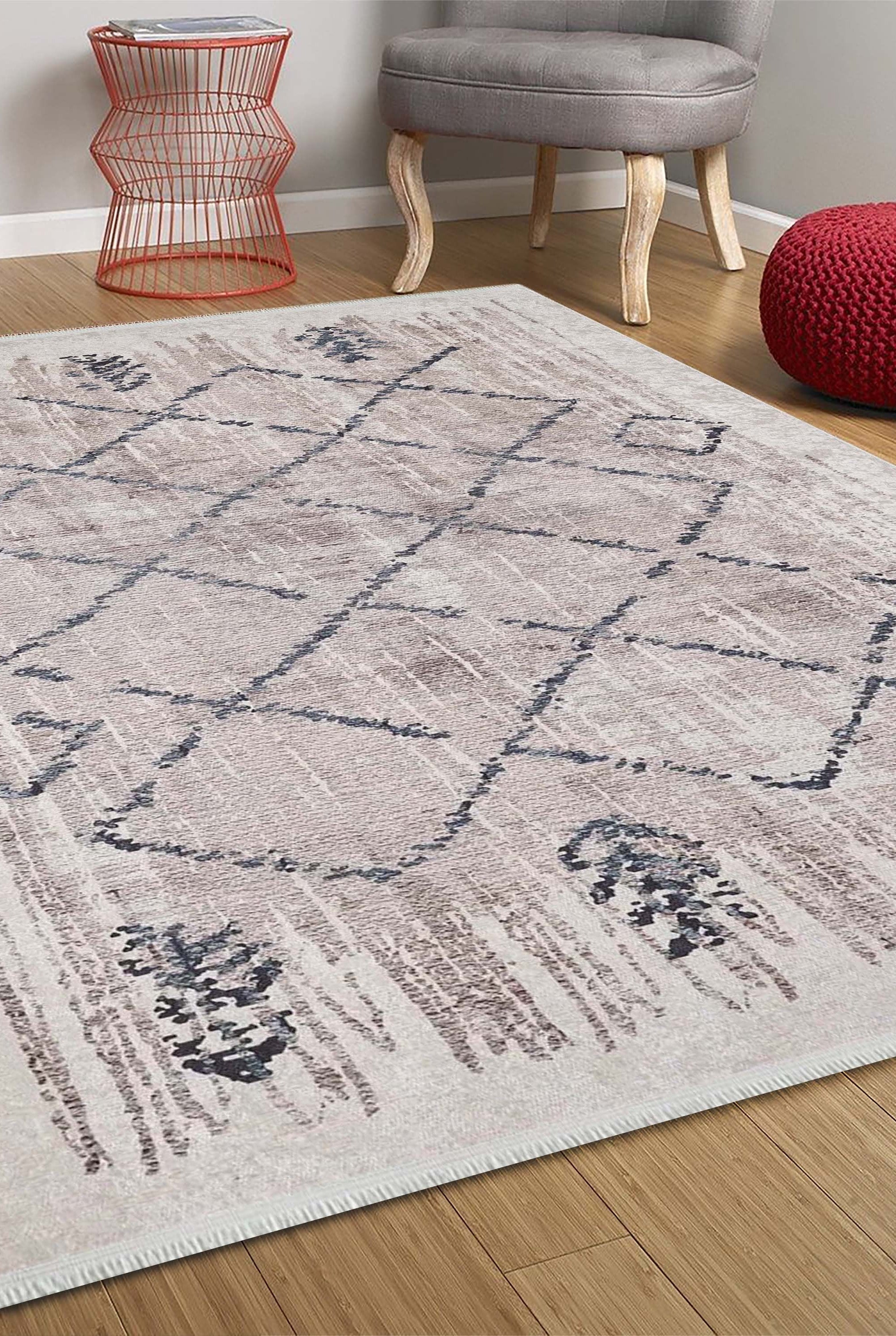 Salwa Moroccan Trellis Beige Ivory Rug