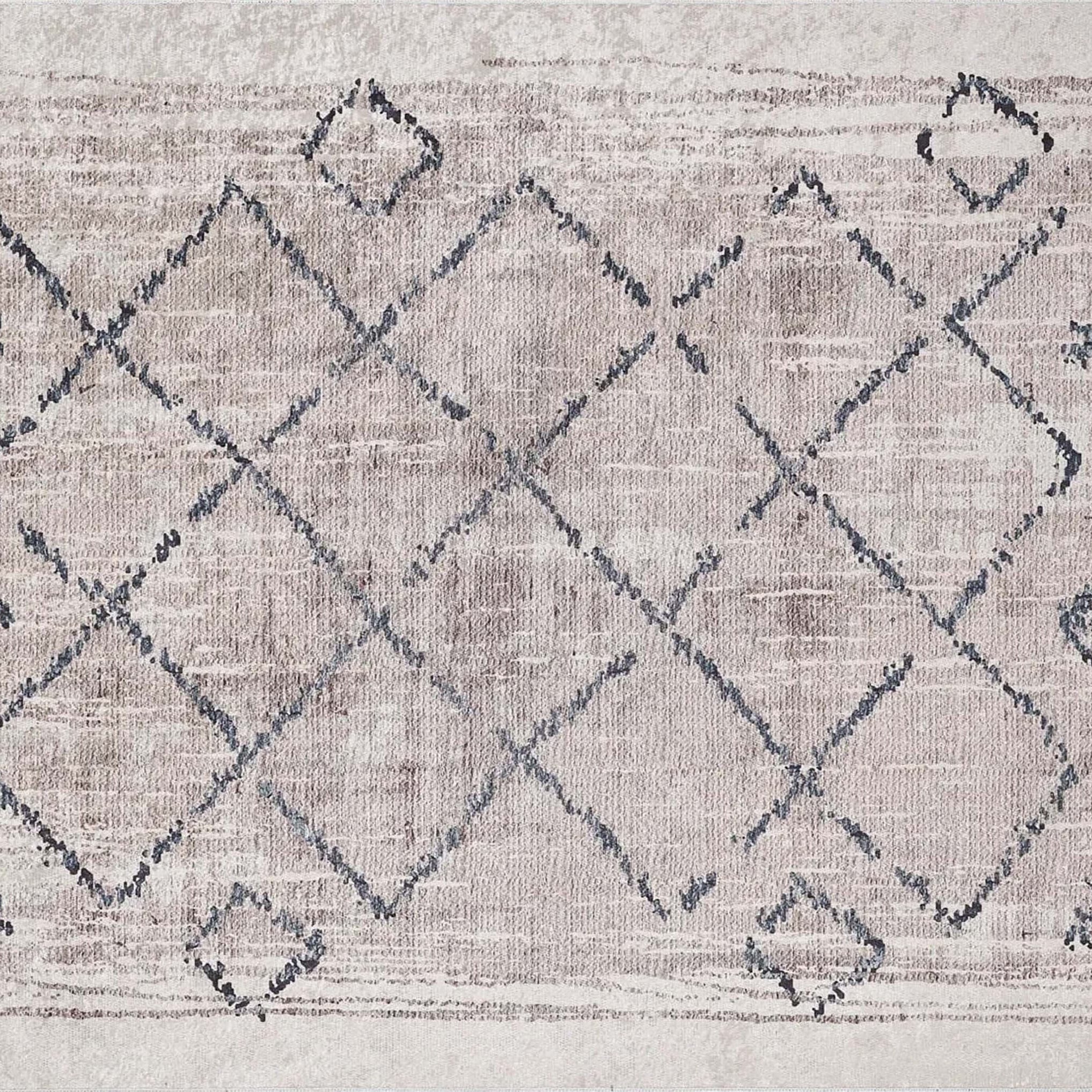 Salwa Moroccan Trellis Beige Ivory Rug
