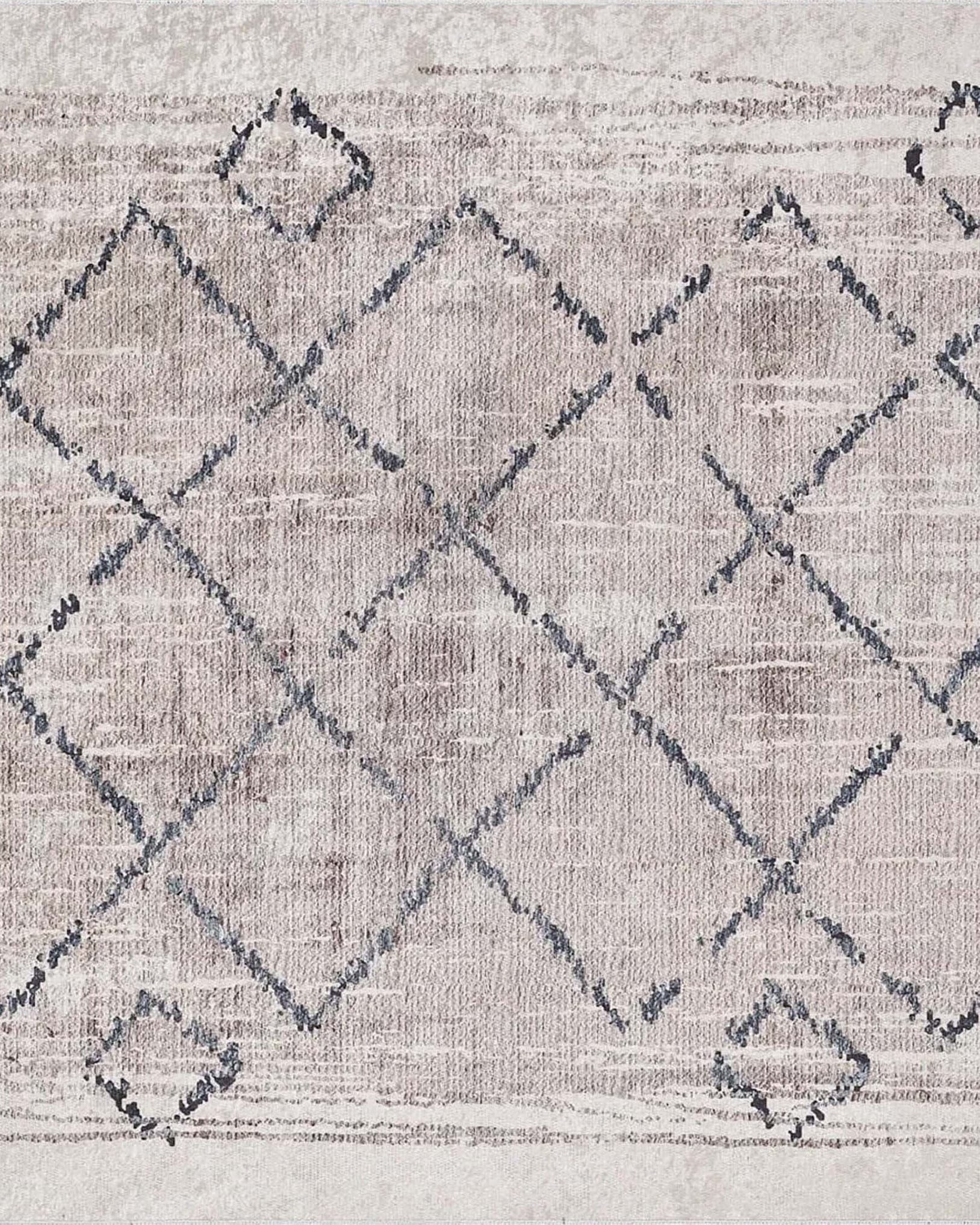 Salwa Moroccan Trellis Beige Ivory Rug