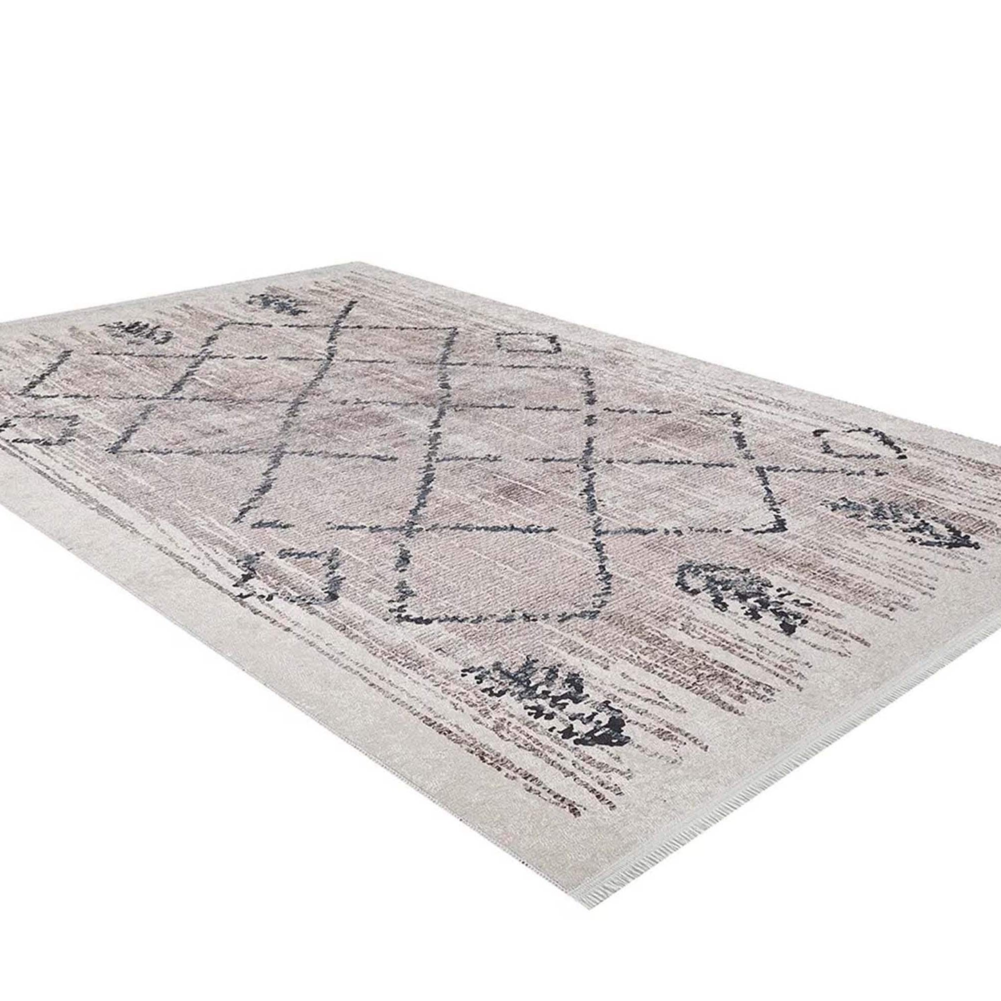 Salwa Moroccan Trellis Beige Ivory Rug