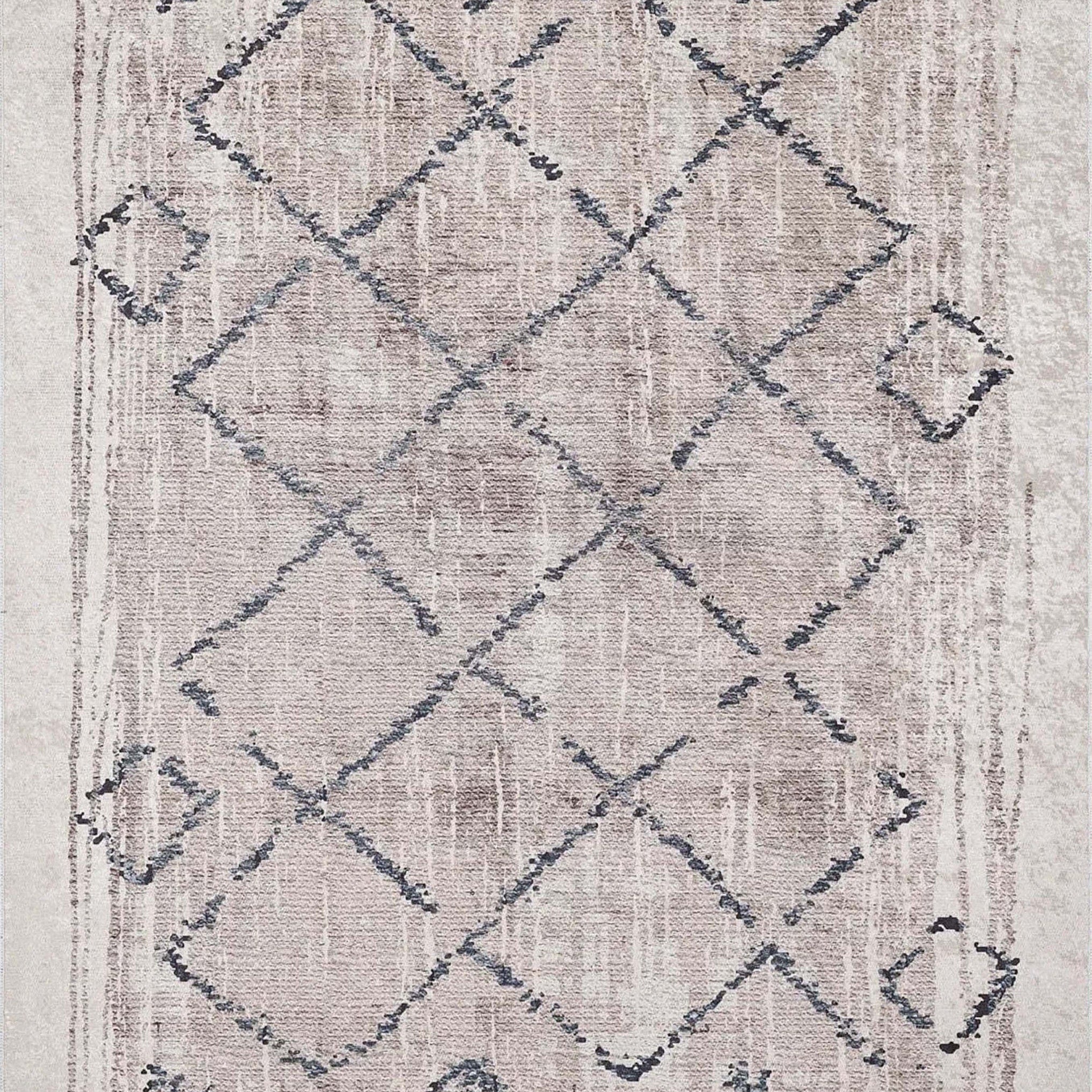 Salwa Moroccan Trellis Beige Ivory Rug