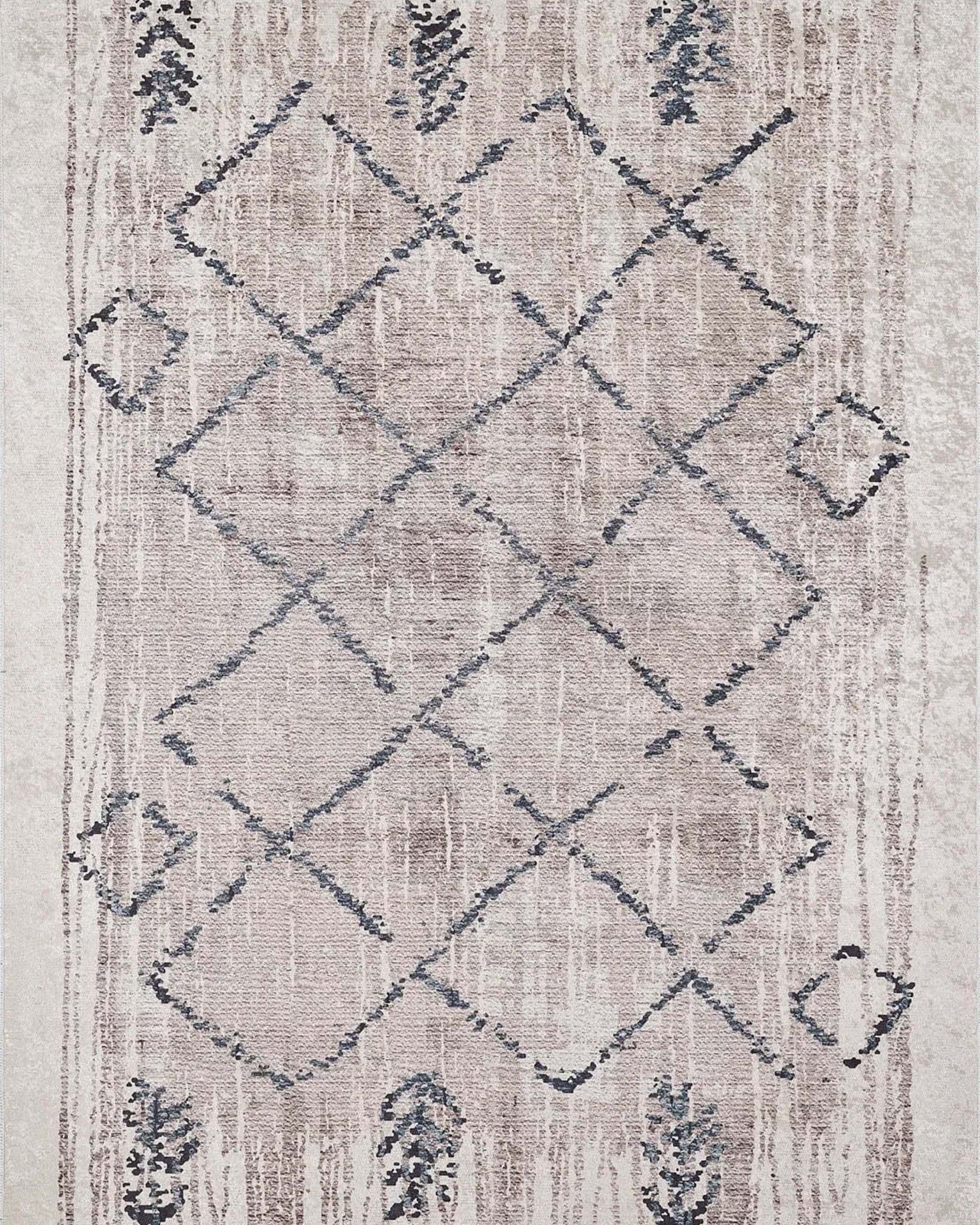 Salwa Moroccan Trellis Beige Ivory Rug