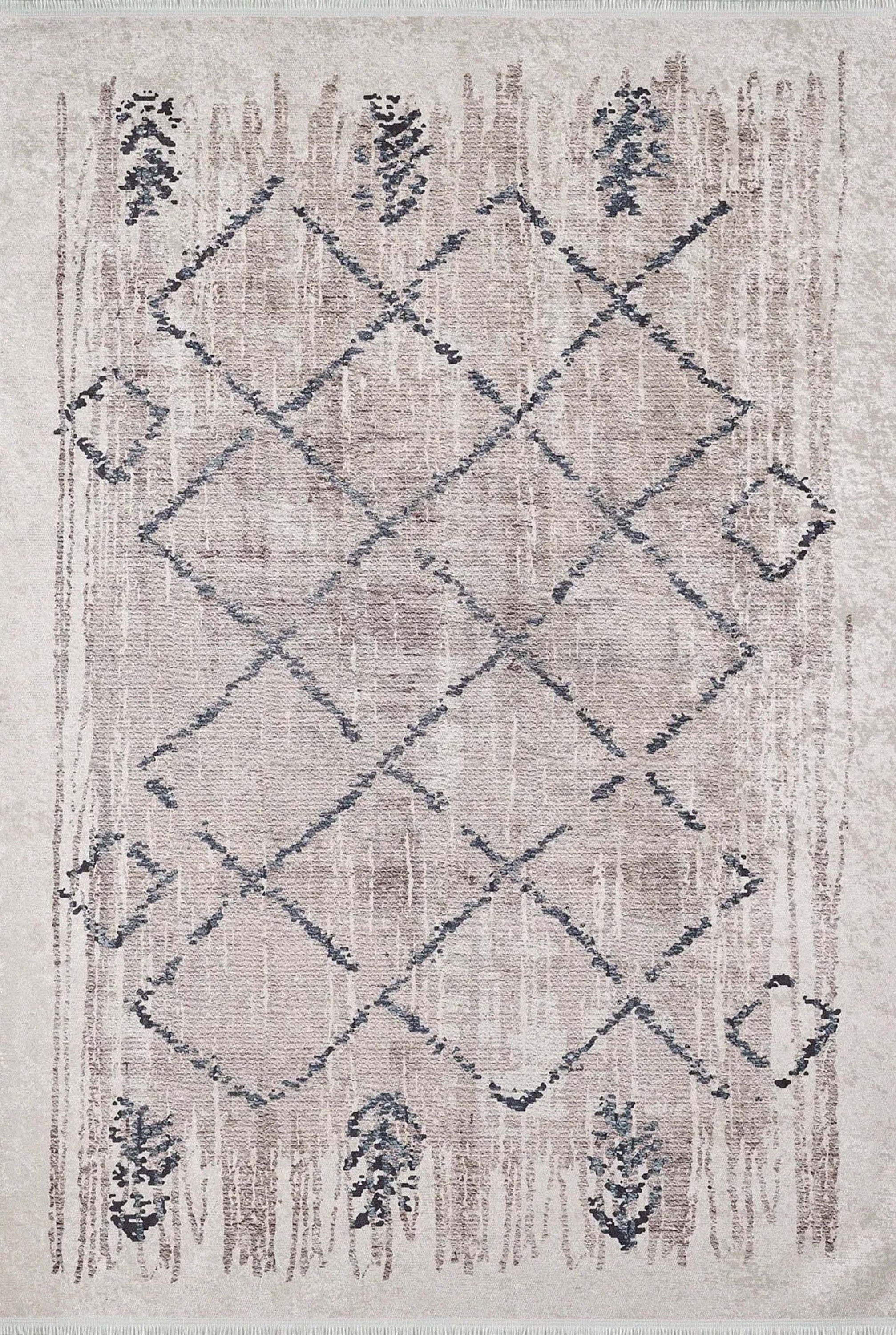 Salwa Moroccan Trellis Beige Ivory Rug