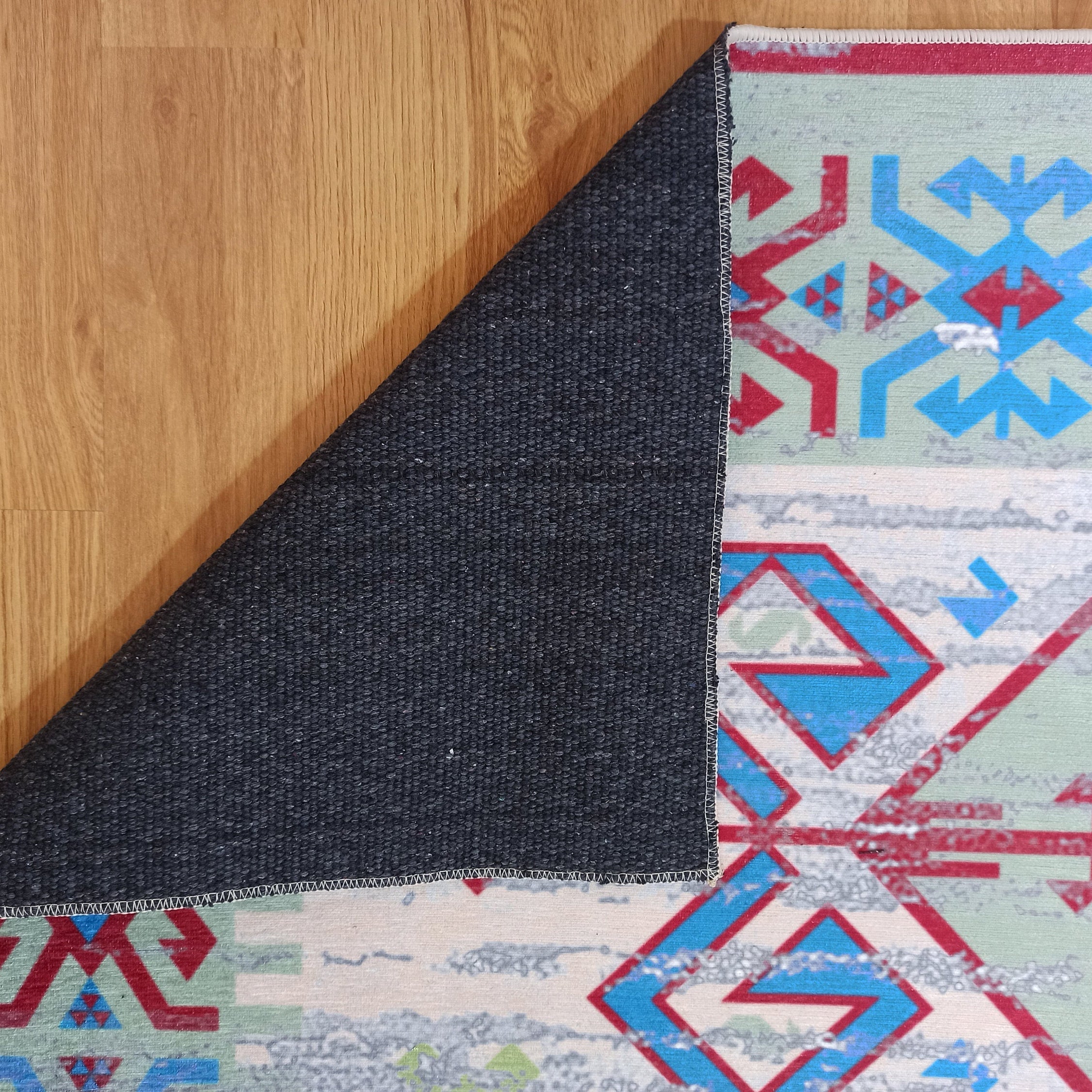 Sama Rug Turkish Faded Beige Red Green Blue Rug