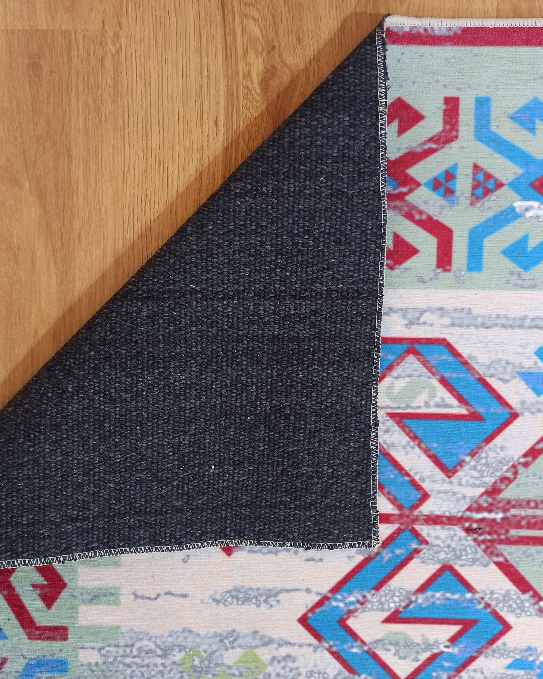 Sama Rug Turkish Faded Beige Red Green Blue Rug