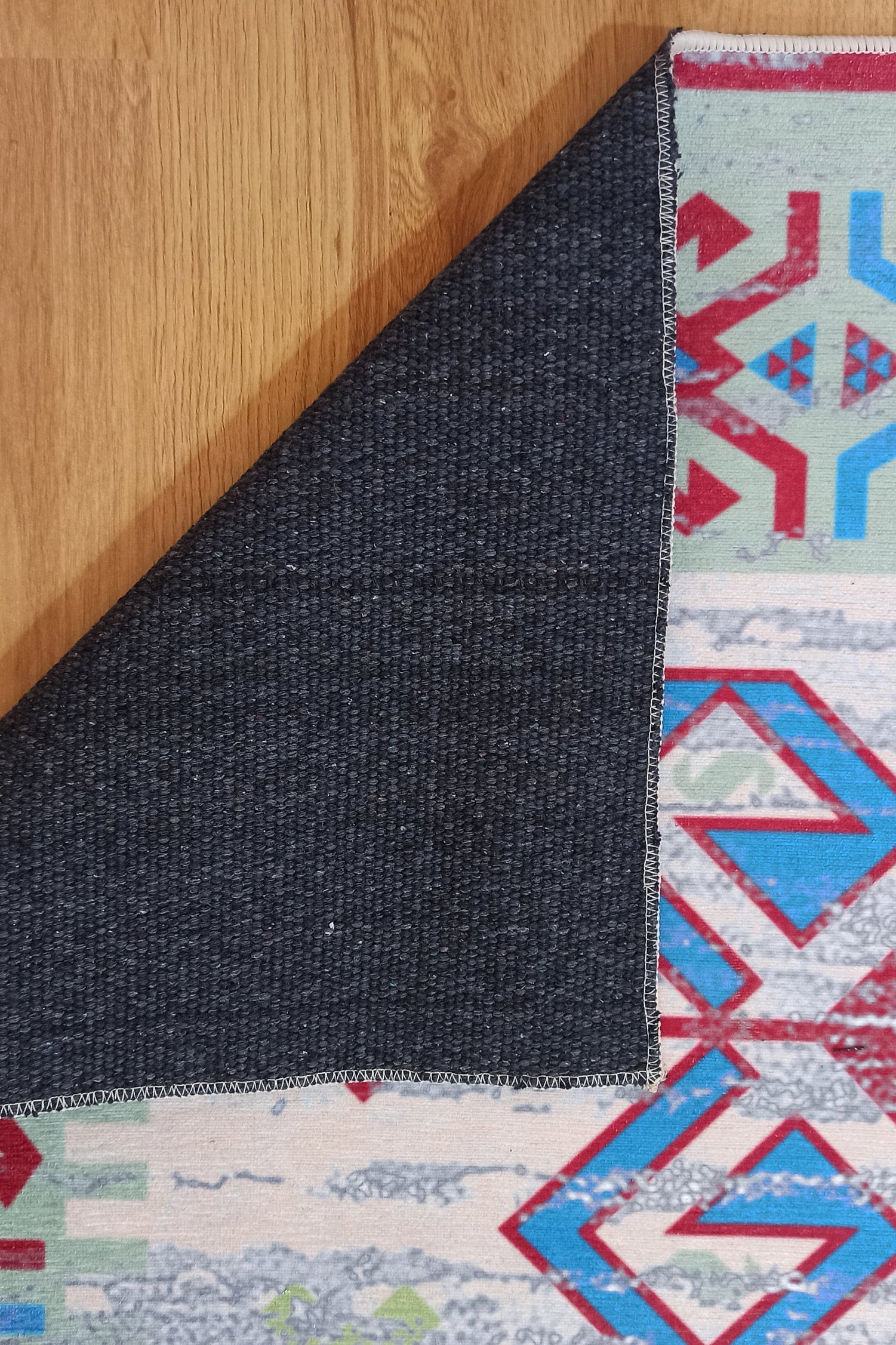 Sama Rug Turkish Faded Beige Red Green Blue Rug