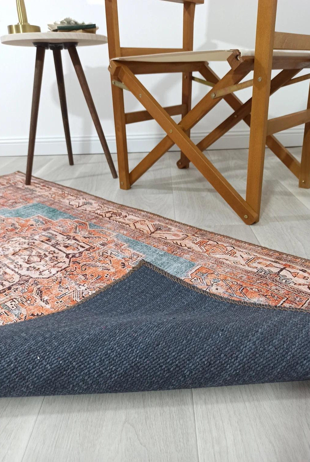 Samiha Rug Turkish Orange Beige Turquoise Rug