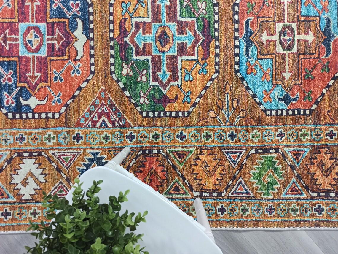 Sanae Rug Turkish Geometric Multi Color Rug