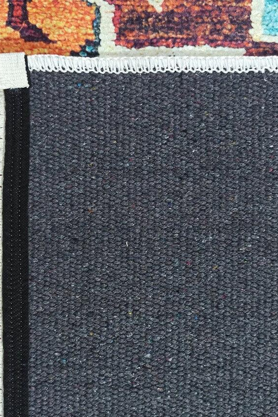 Sanae Rug Turkish Geometric Multi Color Rug