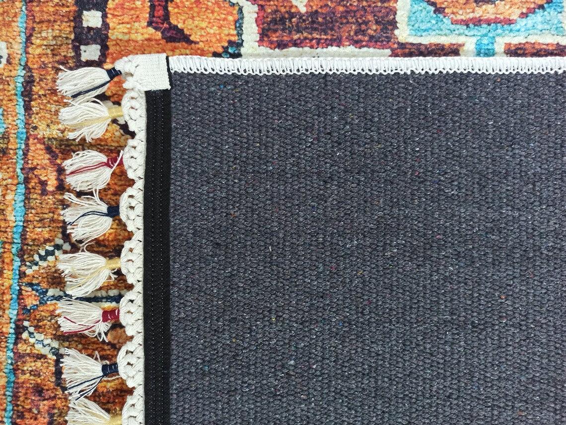 Sanae Rug Turkish Geometric Multi Color Rug