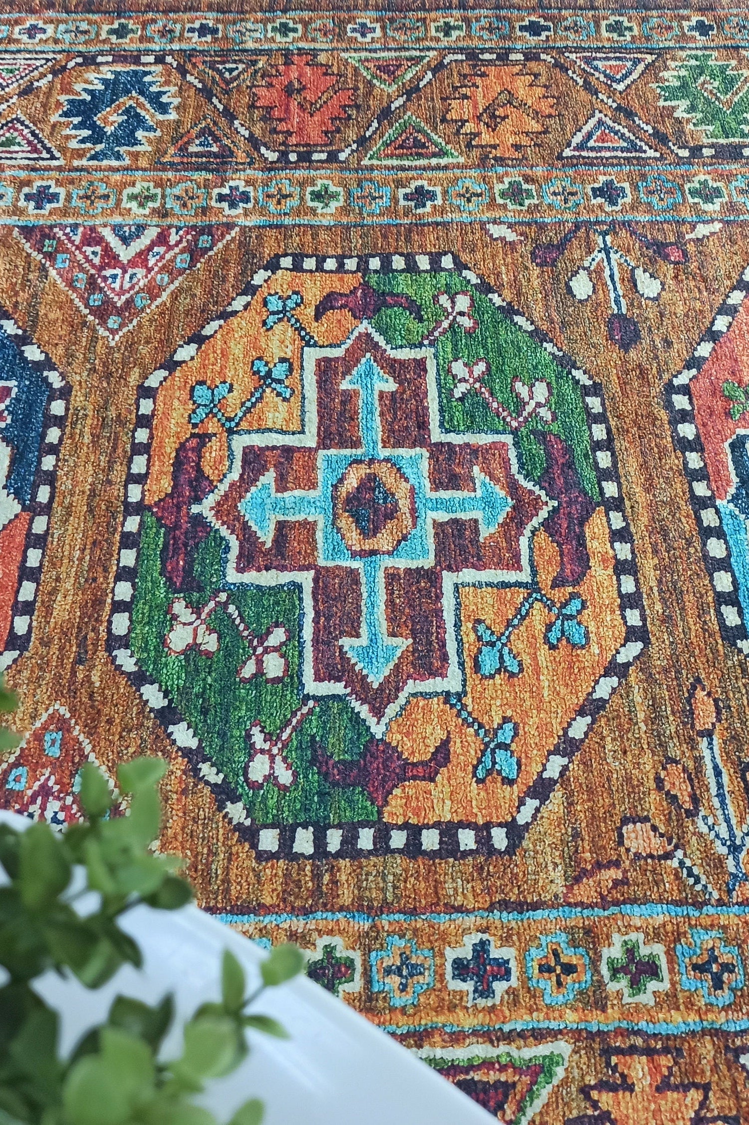 Sanae Rug Turkish Geometric Multi Color Rug