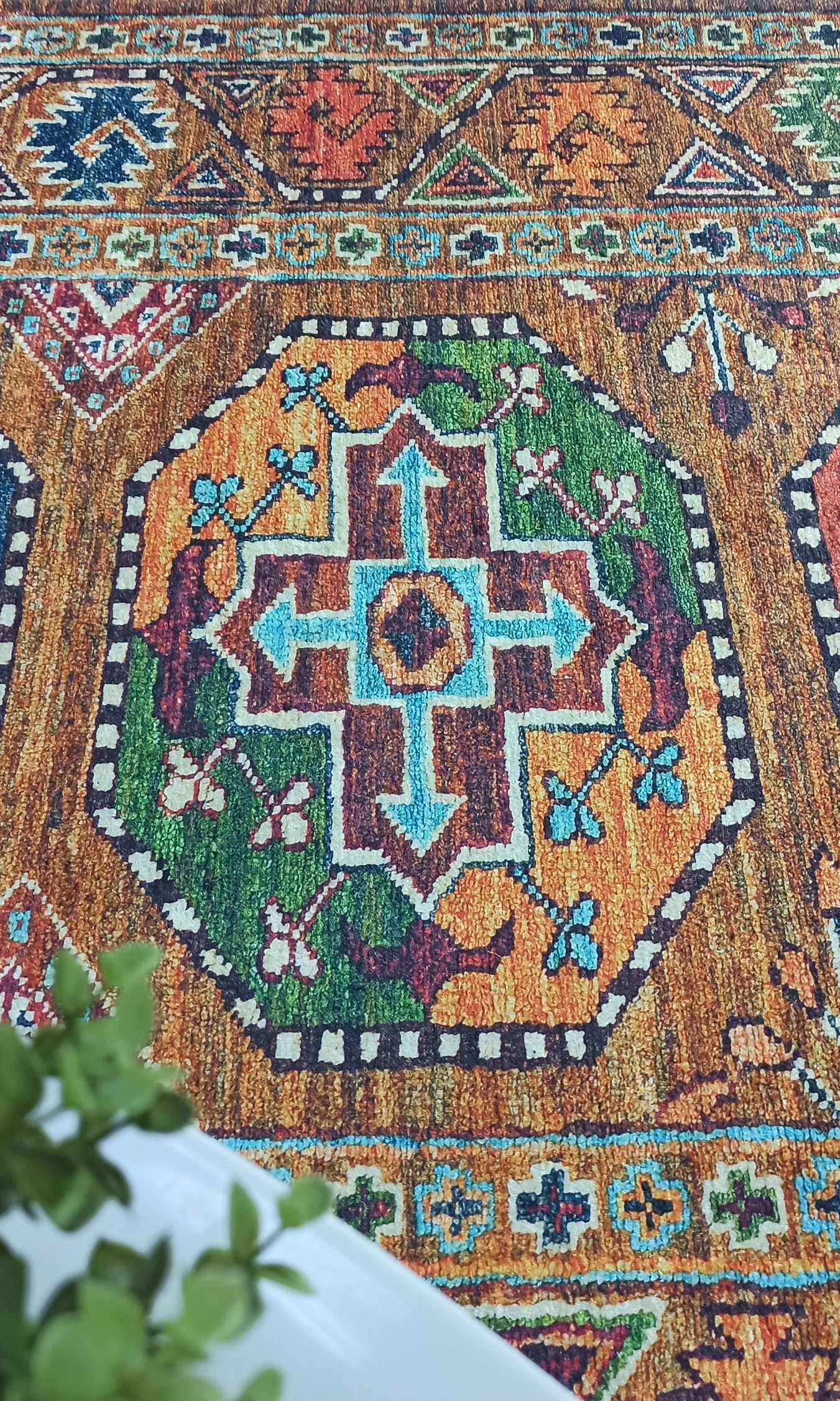 Sanae Rug Turkish Geometric Multi Color Rug