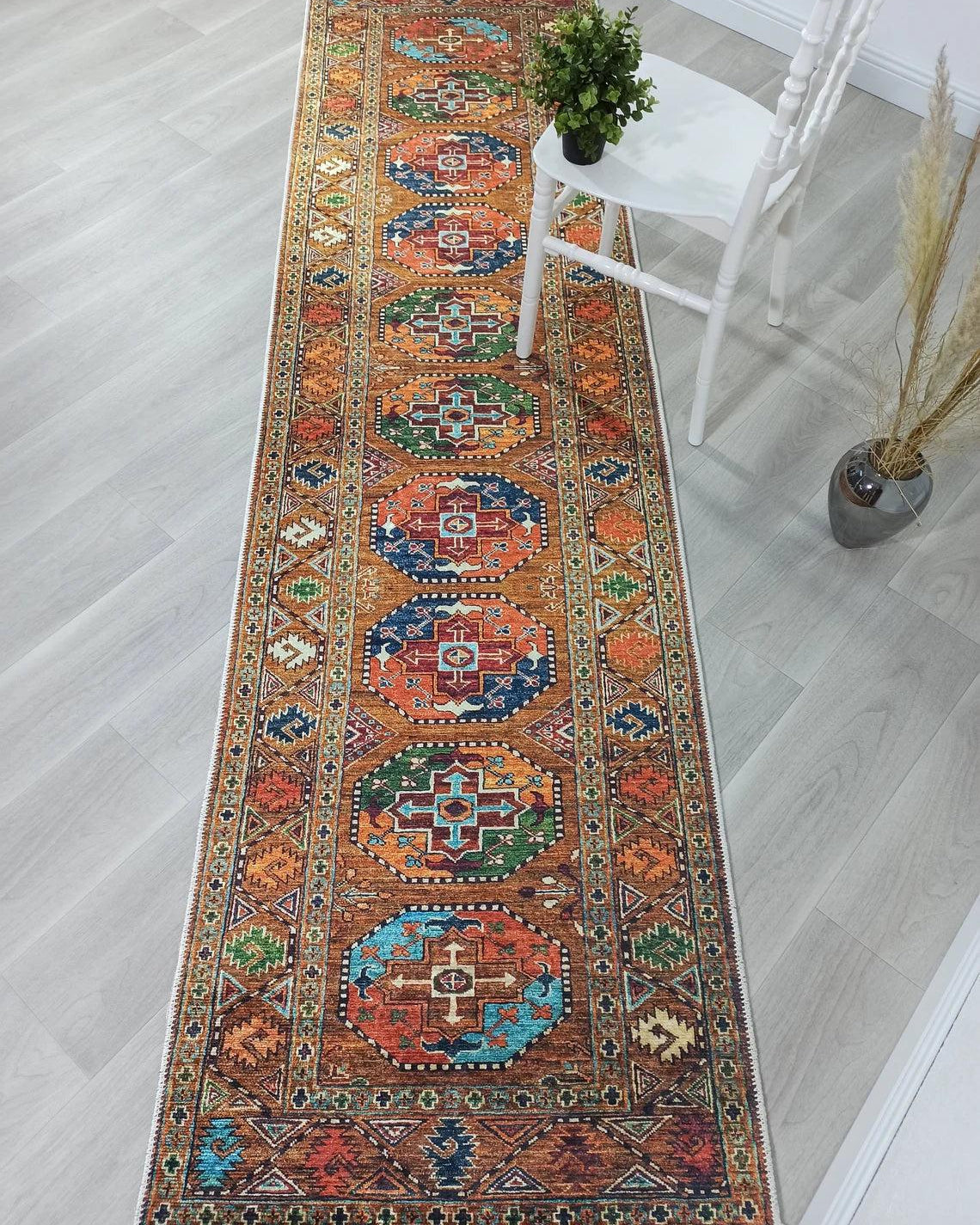 Sanae Rug Turkish Geometric Multi Color Rug