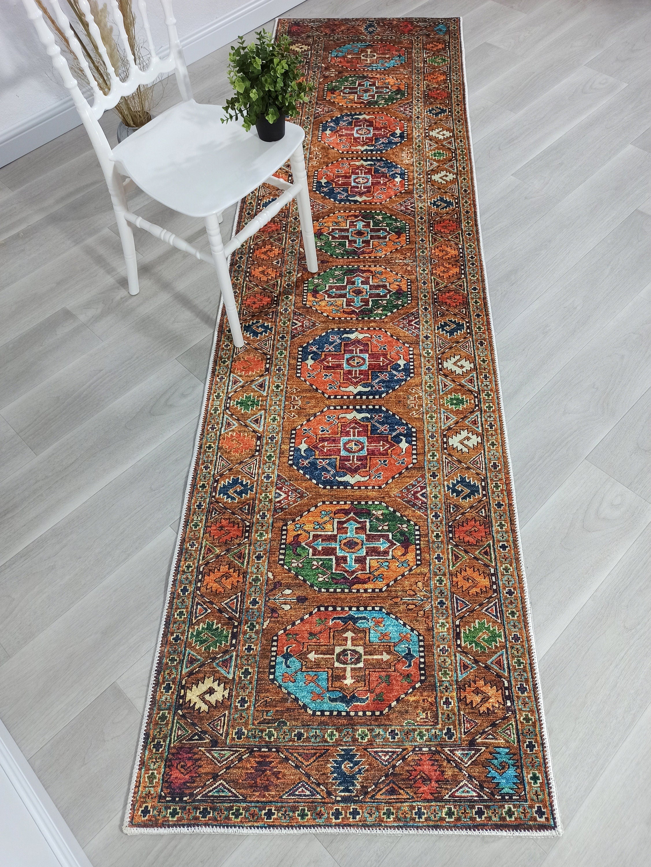 Sanae Rug Turkish Geometric Multi Color Rug