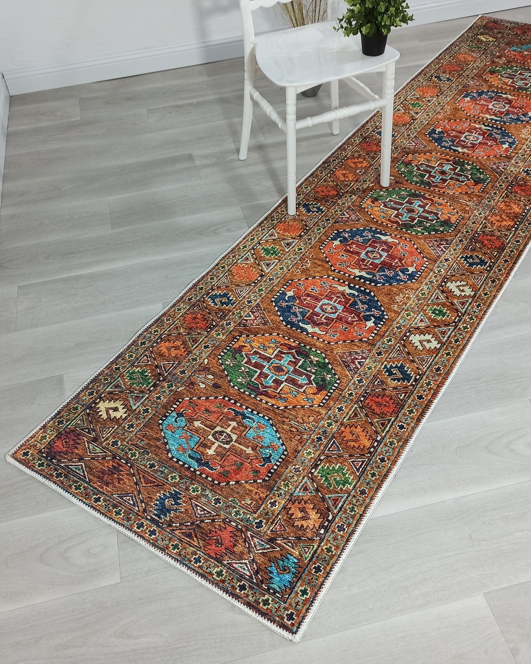 Sanae Rug Turkish Geometric Multi Color Rug