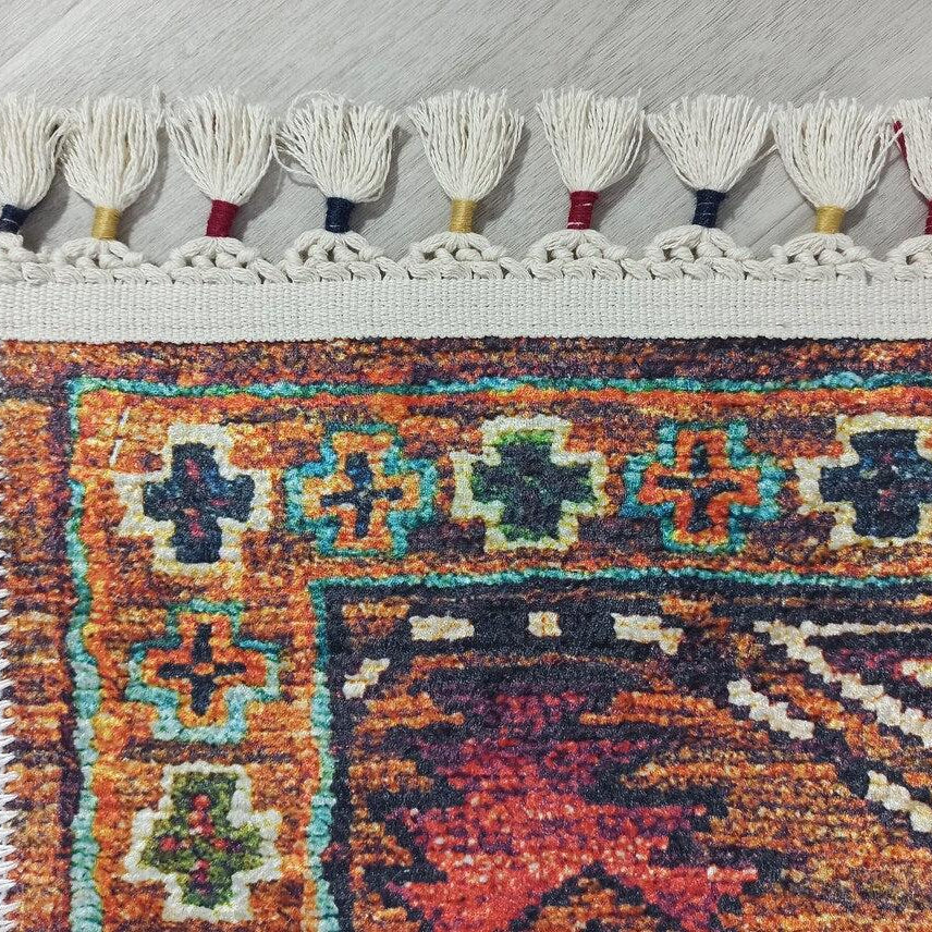 Sanae Rug Turkish Geometric Multi Color Rug