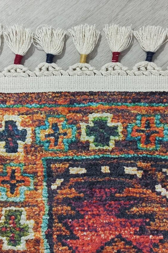 Sanae Rug Turkish Geometric Multi Color Rug