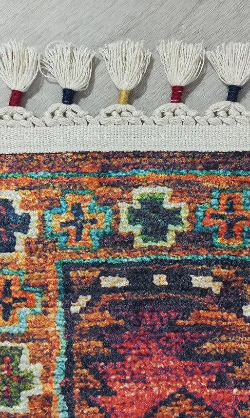 Sanae Rug Turkish Geometric Multi Color Rug