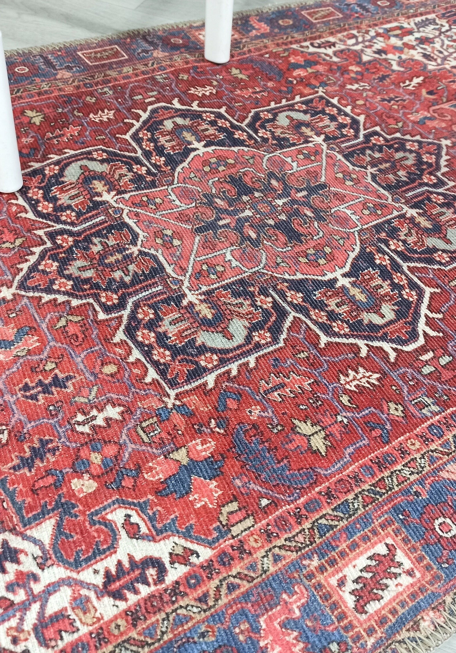 Sara Rug Antique Persian Faded Red Rug