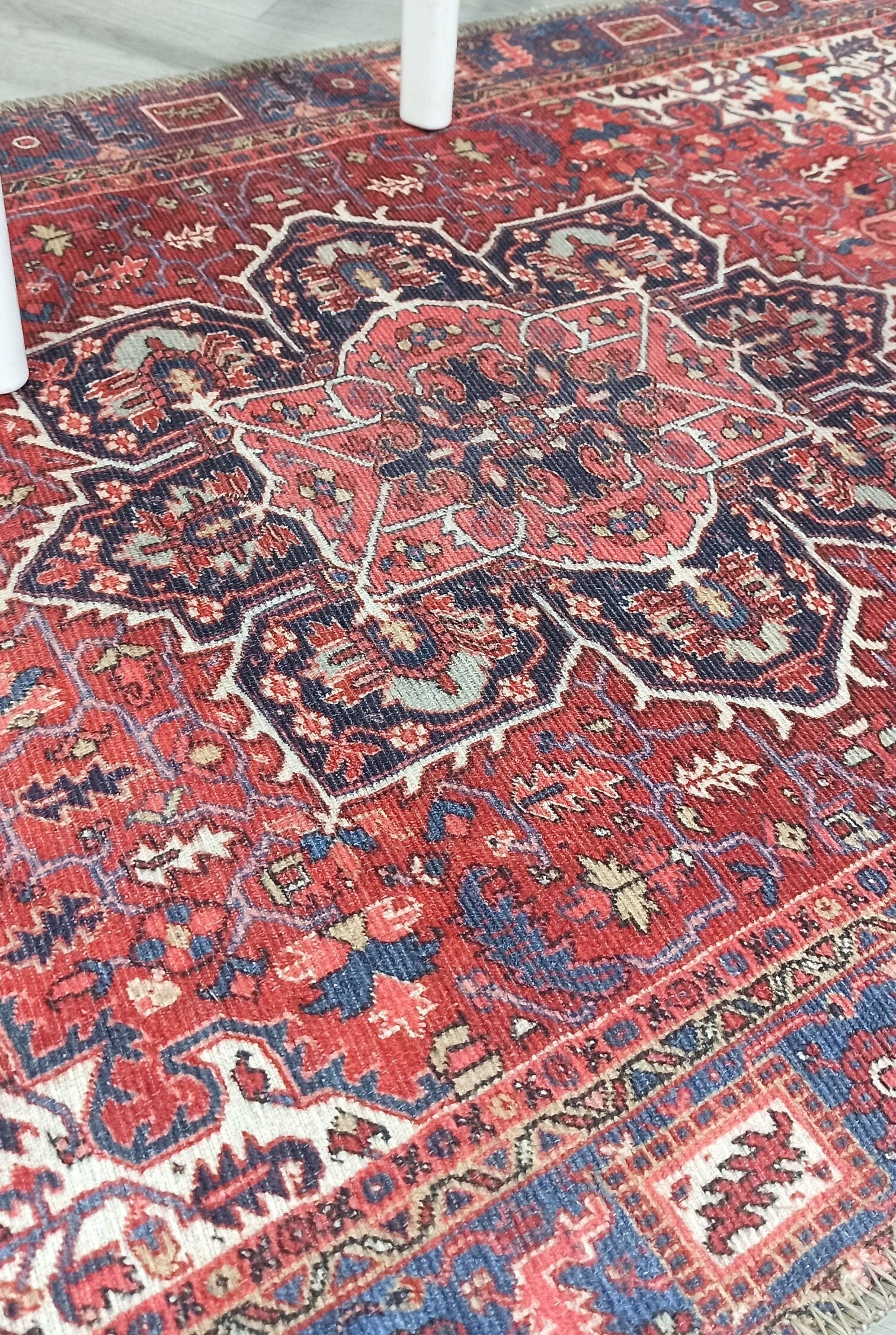 Sara Rug Antique Persian Faded Red Rug