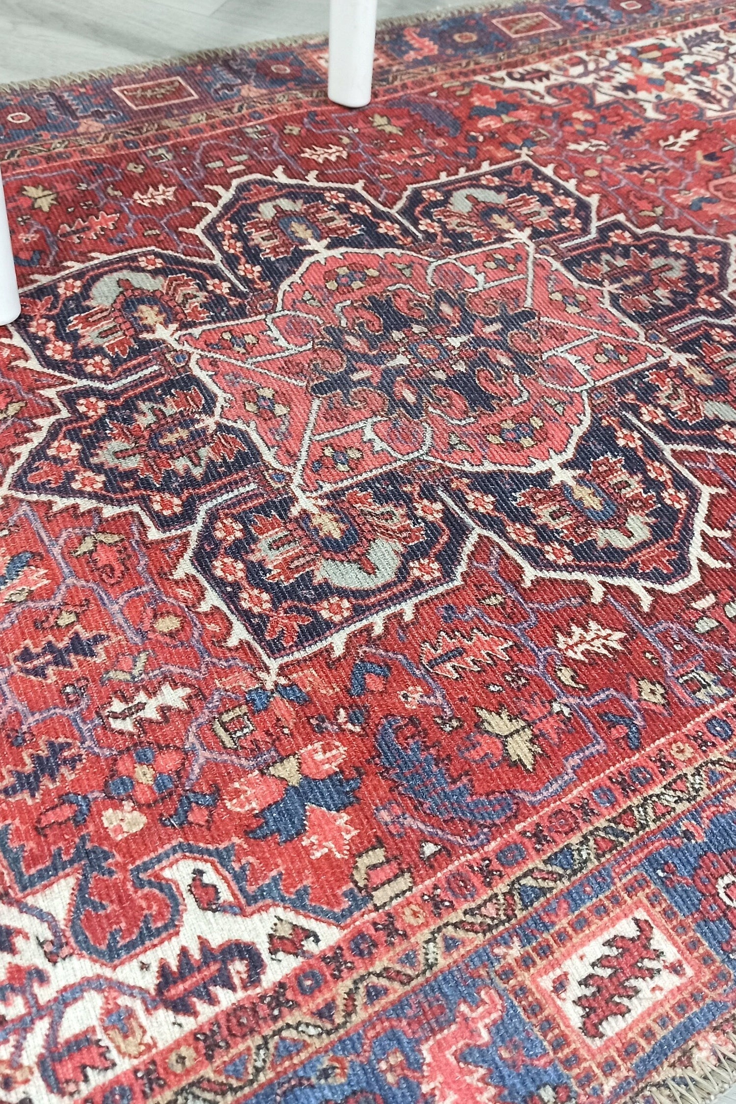 Sara Rug Antique Persian Faded Red Rug