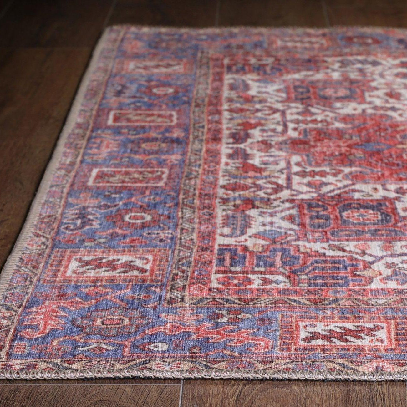 Sara Rug Antique Persian Faded Red Rug
