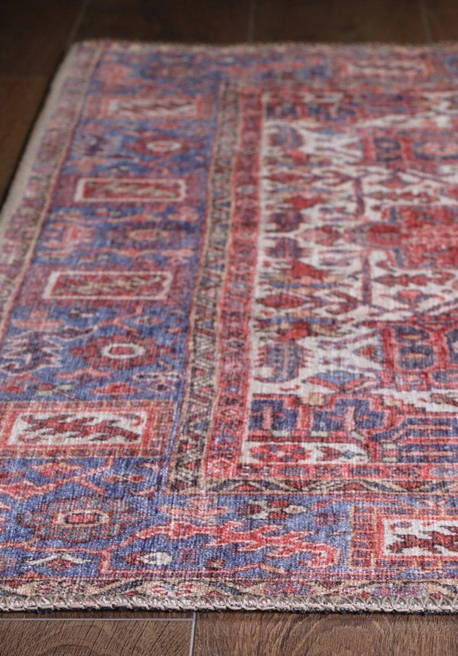 Sara Rug Antique Persian Faded Red Rug