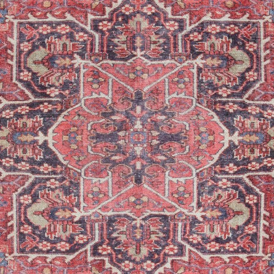 Sara Rug Antique Persian Faded Red Rug