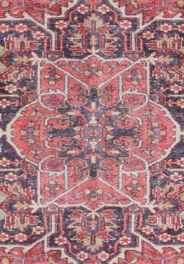 Sara Rug Antique Persian Faded Red Rug