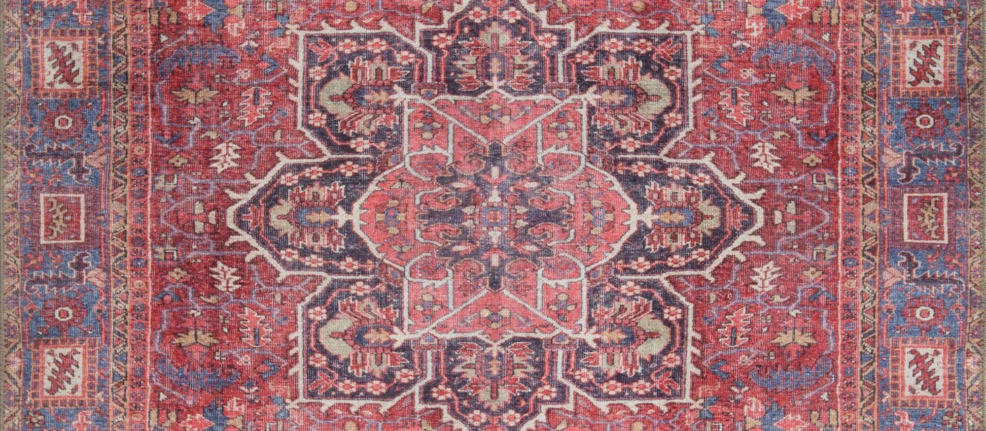 Sara Rug Antique Persian Faded Red Rug