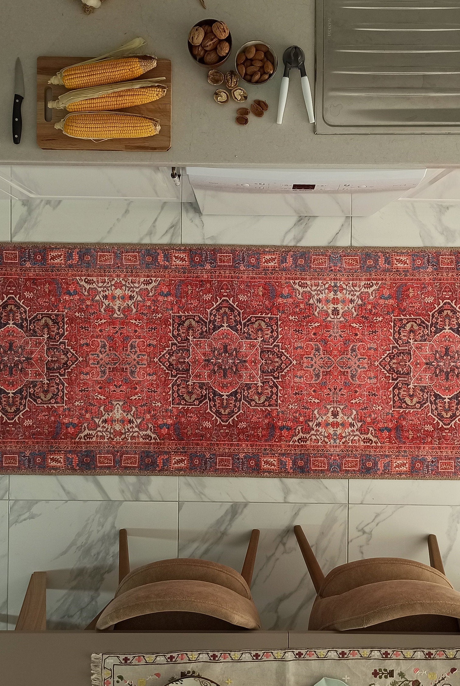 Sara Rug Antique Persian Faded Red Rug