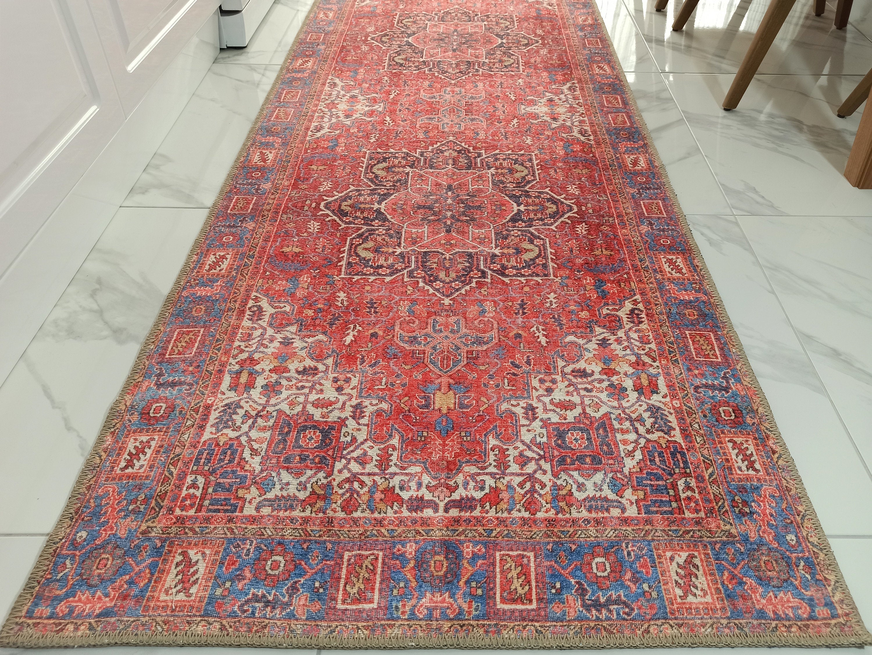 Sara Rug Antique Persian Faded Red Rug